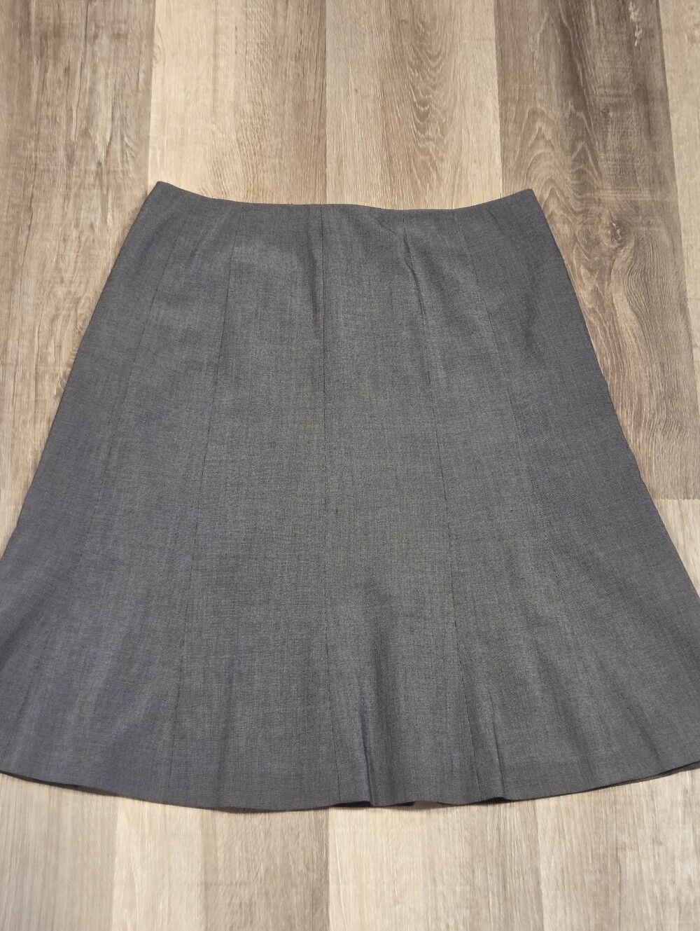 Calvin Klein Women's Stretch A-Line Skirt Size 8 Gray Knee Length Lined CK